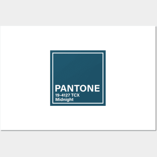 PANTONE 19-4127 TCX Midnight Posters and Art